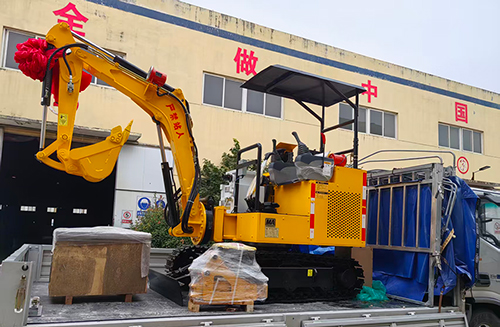 山东矿安机电自主研发生产的 MWD2.0小型挖掘机成功发运云南